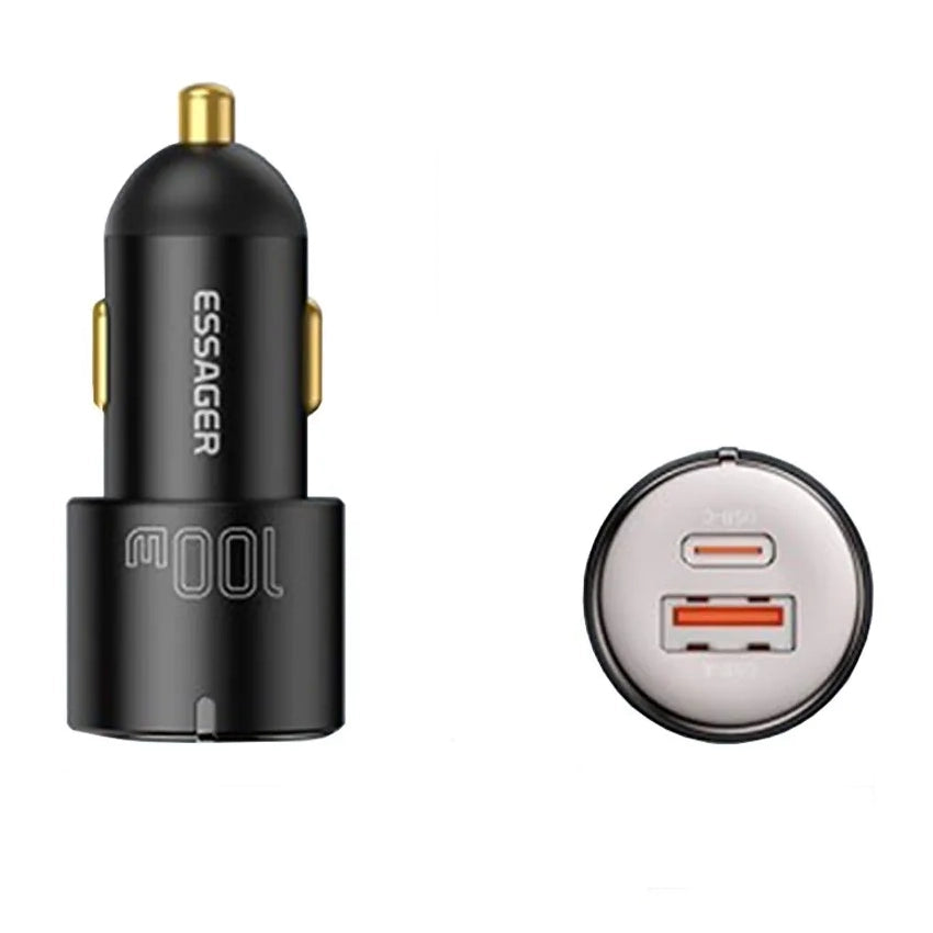 Essager 100W Type C & USB Car Charger