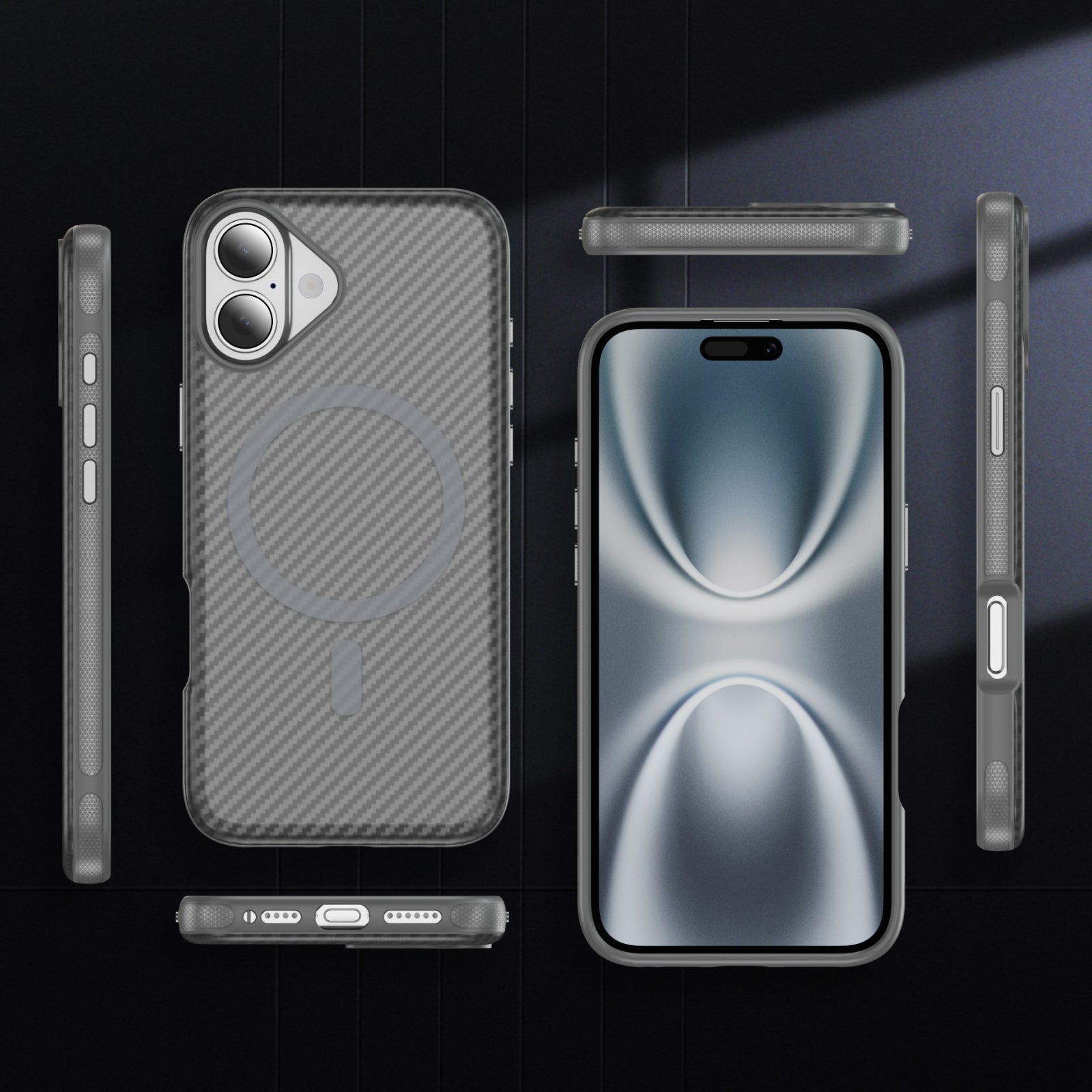 Fulcrum-Carbon Fiber-Magsafe Case iPhone 16