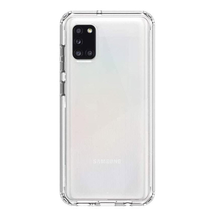 Space Case Clear Samsung A31 Back View With Phone