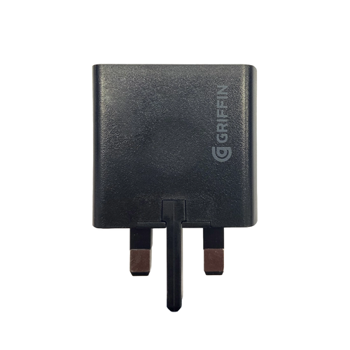 GRIFFIN Powerblock Dual USB-C & USB-A (18W) Charger UK Plug Black