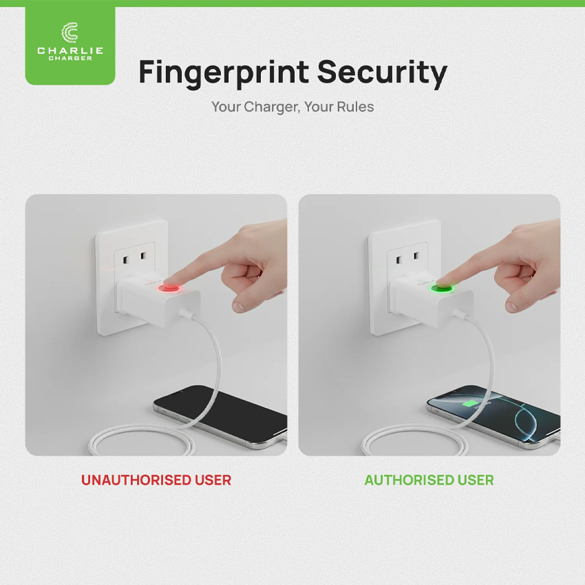 Charlie Charger 30W  USB-C 2 Metre White