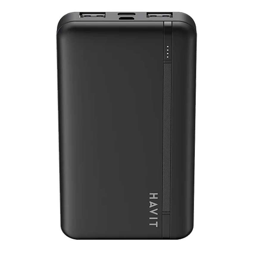 HAVIT Smart Portable Power Bank 20000mAh Black with LED Indicator PB92