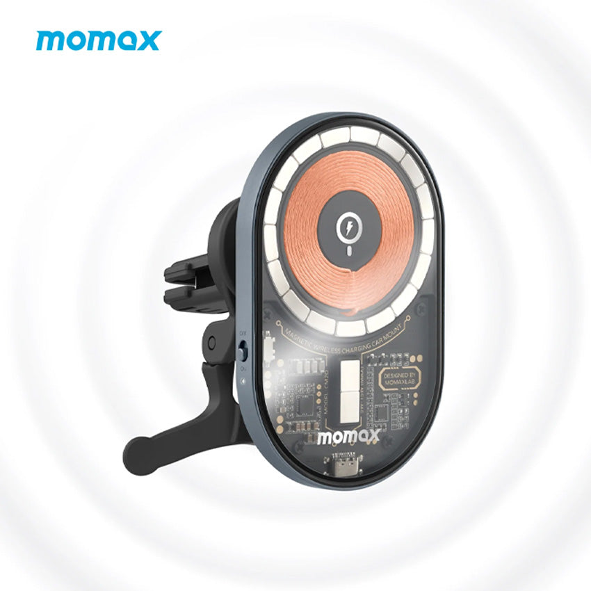 Q.Mag Mount 3 15W transparent magnetic Wireless charging car mount CM20